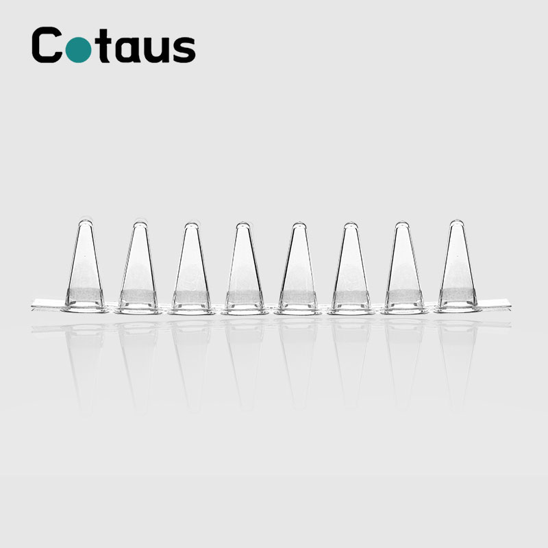 0,1 ml genomskinliga PCR 8-remsrör