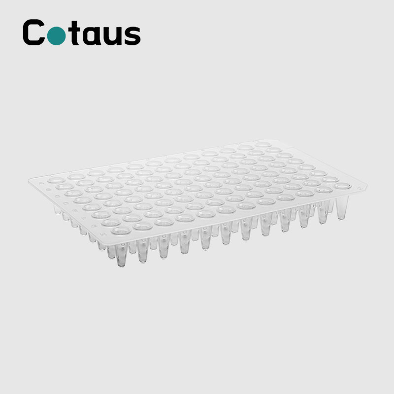 96 Well 0,1ml Transparent No Skirt PCR-platta